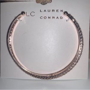 Brand new Lauren Conrad rose gold rhinestone cuff bracelet